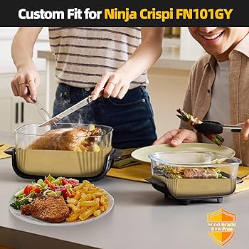 Amazon.co.jp: Ninja Crispi用エアフライヤーライナー 4イン1
